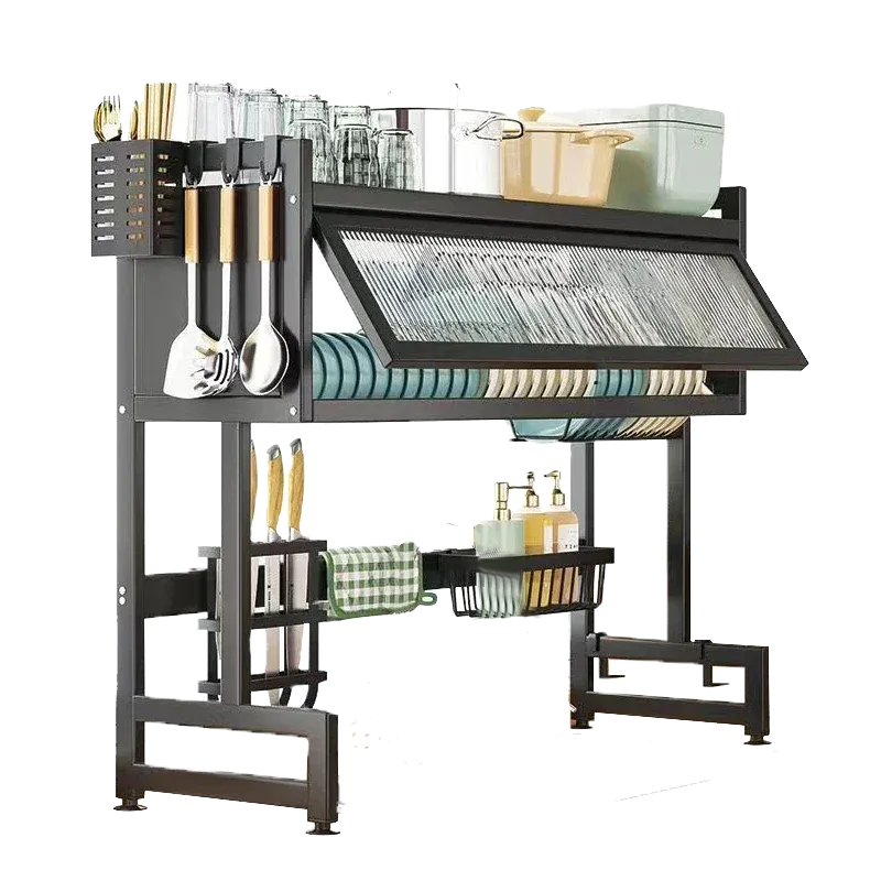 Etagère de rangement de vaisselle avec fermeture (grand)
